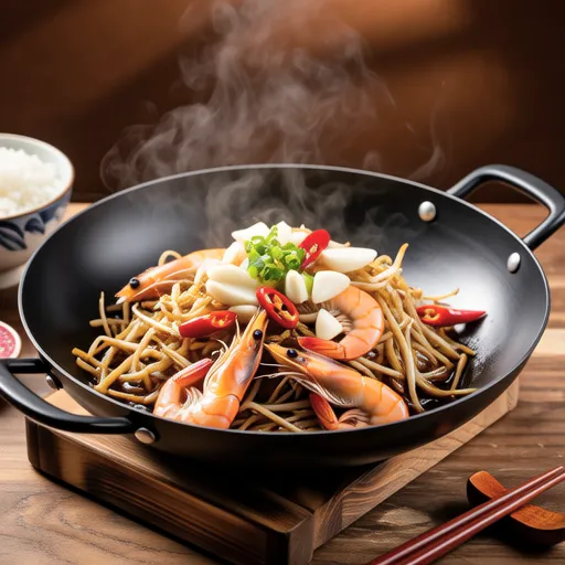 Stir-fried Bean Sprouts and Shrimp