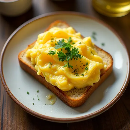 Simple Scrambled Egg Toast