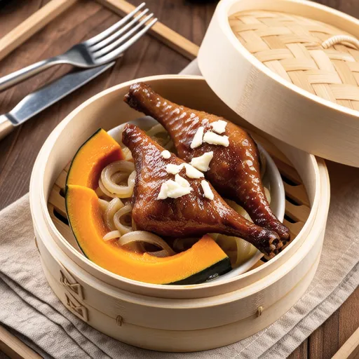 Steamed Duck with Sweet Pumpkin