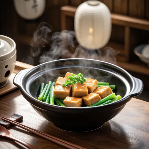 Shirona and Aburaage Simmered Dish