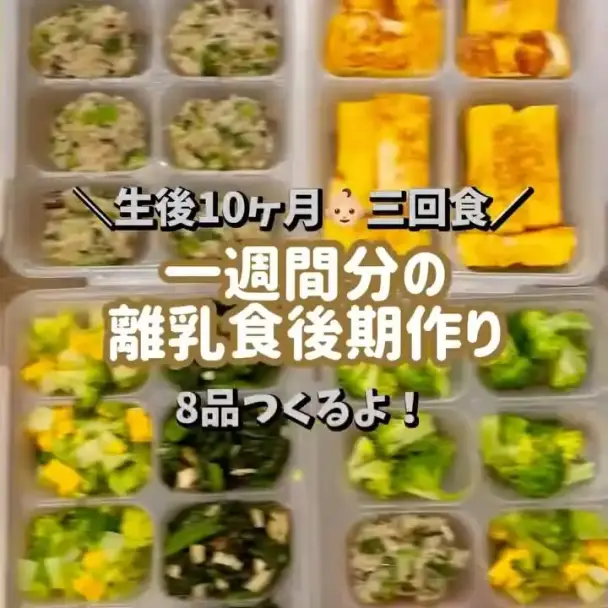 生後10ヶ月 離乳食後期 作り置きレシピ