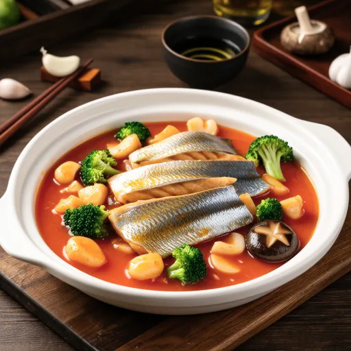 Simmered Mackerel in Tomato Sauce