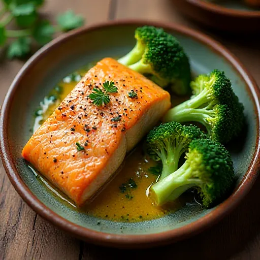 Salmon and Broccoli Mustard Bake
