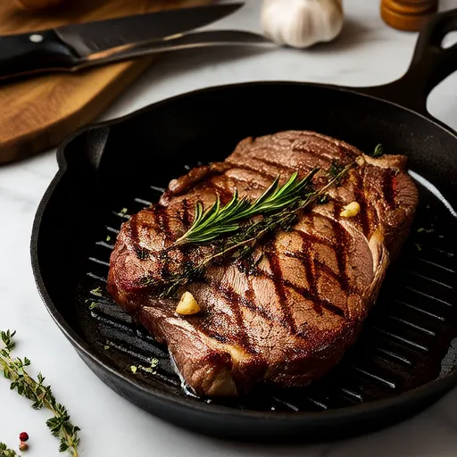 Garlic Herb Butter Cast Iron Steak