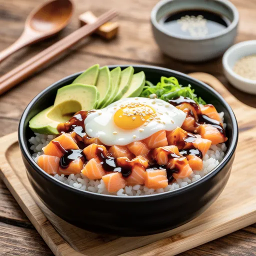 Salmon and Avocado Yukhoe Bowl
