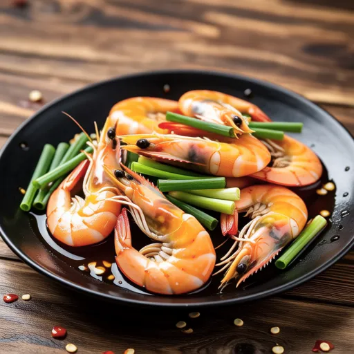 Spicy Garlic Stir-fried Shrimp and Chives