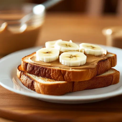 Torrada de Manteiga de Amendoim com Banana