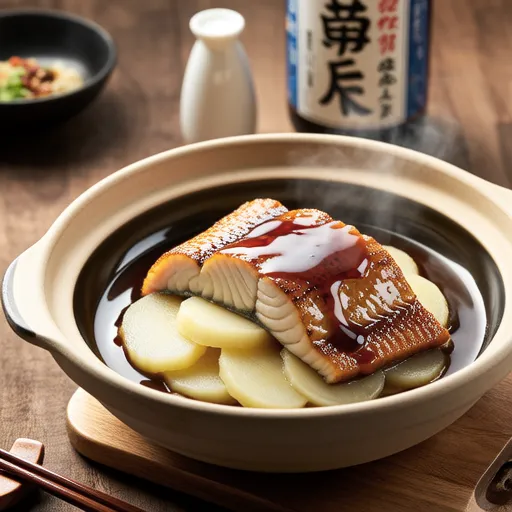 Okara Simmered Yellowtail and Daikon