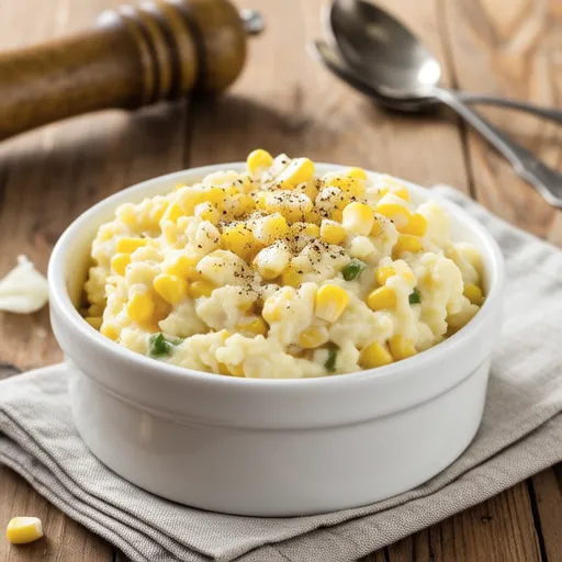 Corn and Cheese Mashed Salad
