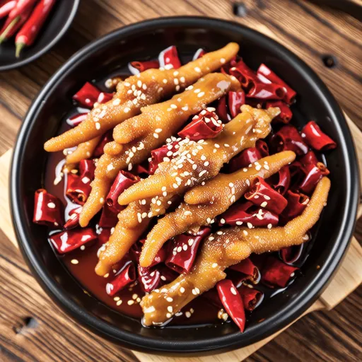 Stir-fried Dried Pollack with Chili Peppers
