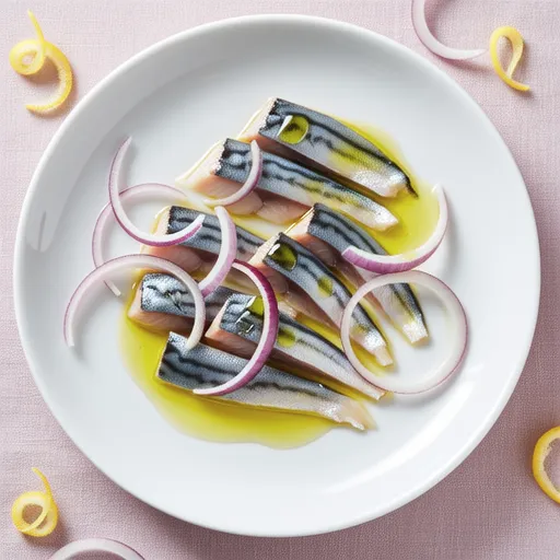 Horse Mackerel Carpaccio with Lemon Salt Flavor