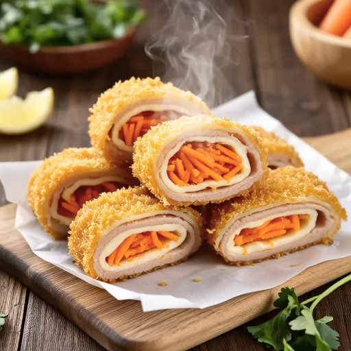 Carrot Wrapped Pork Cutlet
