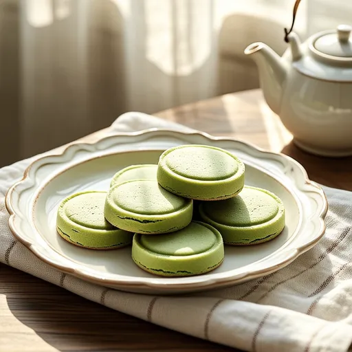 Green Tea Sable Cookies