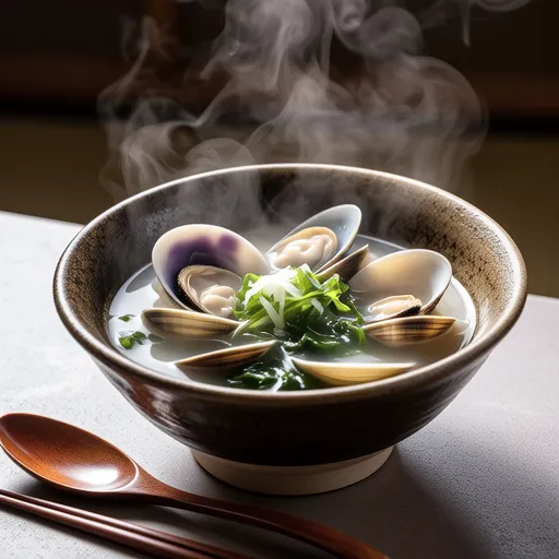 Asari and Wakame Miso Soup