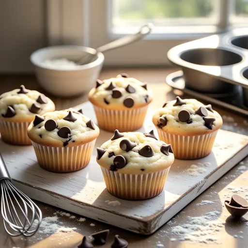 Vanilla Chocolate Chip Muffins