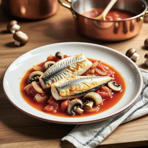 Simmered Mackerel in Tomato Sauce