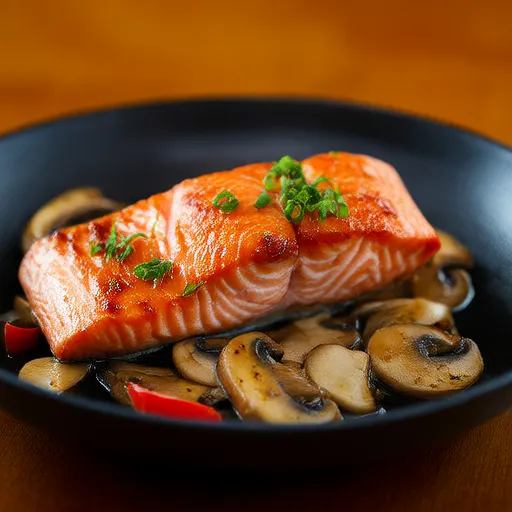 Pan-Fried Salmon with Butter and Soy Sauce