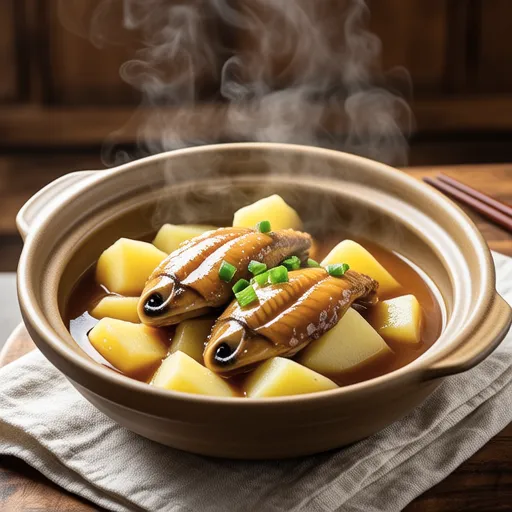 Miso Butter Simmered Yellowtail and Potatoes