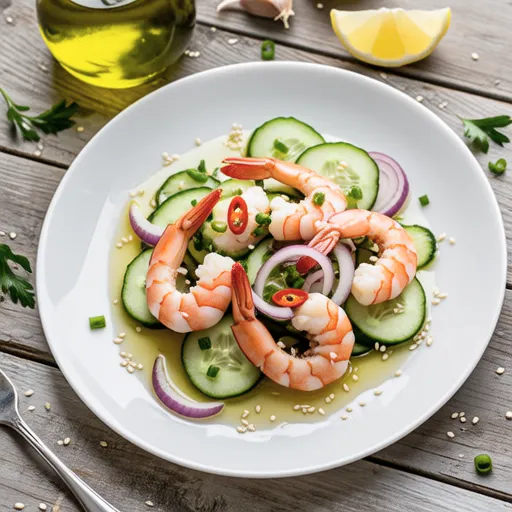 Mediterranean Style Cocktail Shrimp Salad