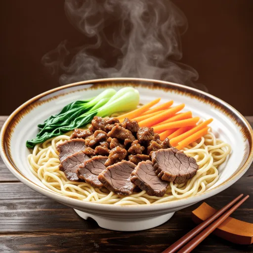Komatsuna and Beef Stir-fry Yakisoba