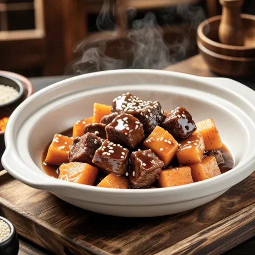 Beef and Sweet Potato Braised Dish