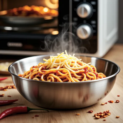 Microwave Cheese Stir-fried Ramen