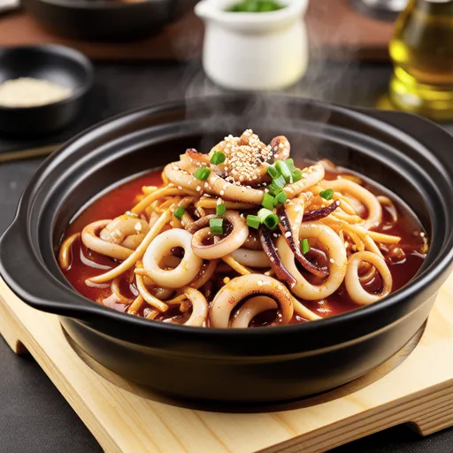 Delicious Squid and Bean Sprout Stew