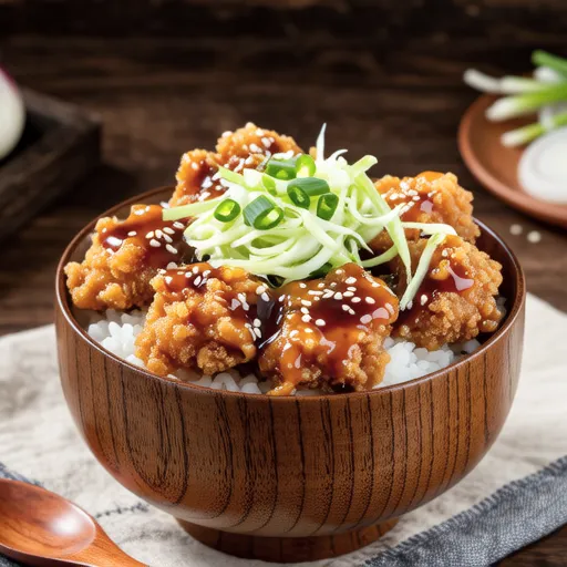 Karaage Don with Onion Miso Sauce