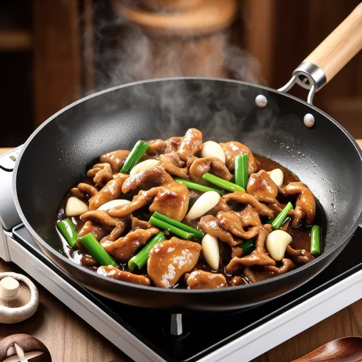 Chicken and Garlic Sprouts Butter Stir-fry