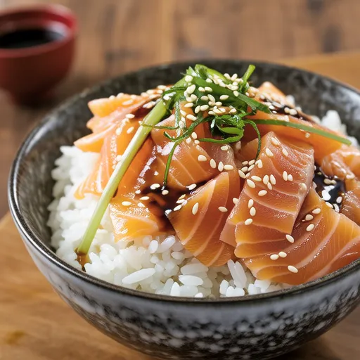 Sweet Vinegar Ginger and Salmon Mixed Rice