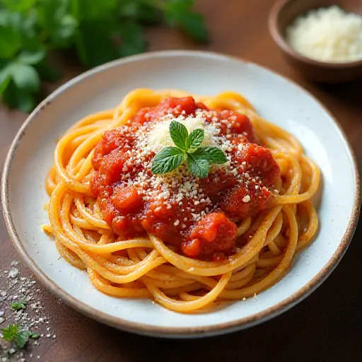 Shirasu Tomato Sauce Pasta