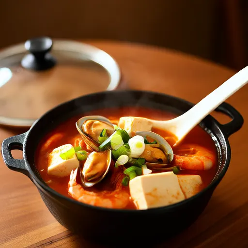 Súp đậu hũ hải sản