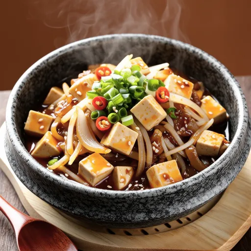 Soybean Sprout and Tofu Braised Side Dish