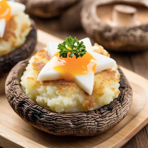 Shiitake Mentaiko Potato Bake