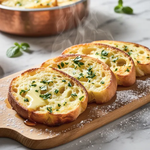Sweet and Crispy Garlic Bread