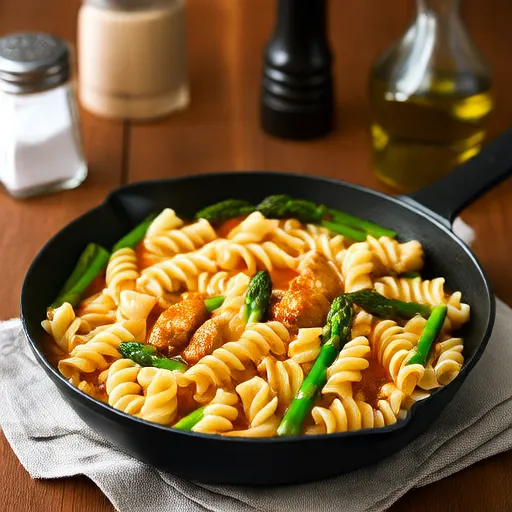 Chicken and Asparagus Cream Pasta