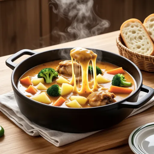 Cheese Curry Fondue
