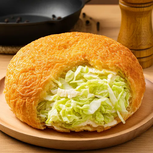 Омлет с капустой и яйцами