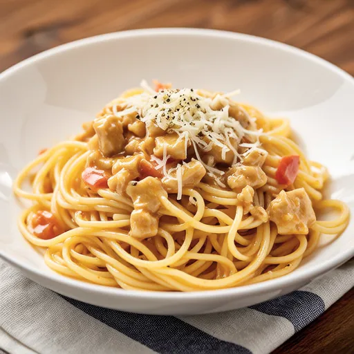 Mentaiko and Tuna Cream Pasta