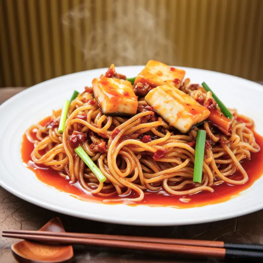Spicy Stir-fried Flat Rice Noodles
