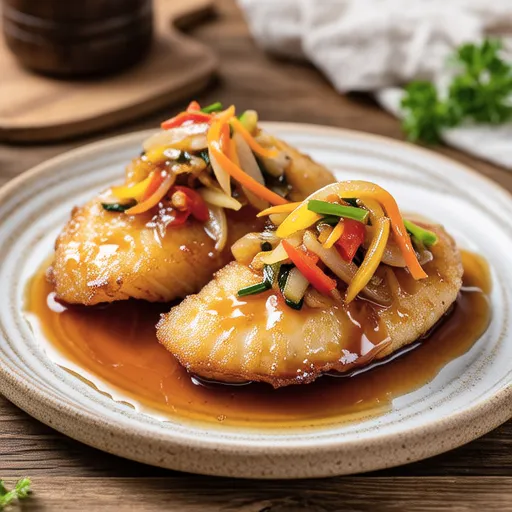 Swordfish with Vegetable Sauce