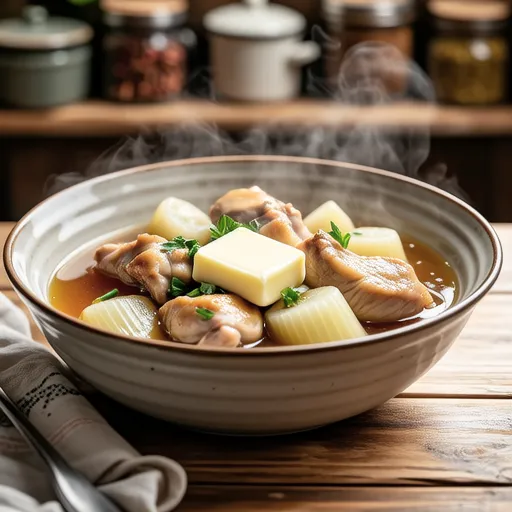 Chicken and Turnip Miso Butter Stew