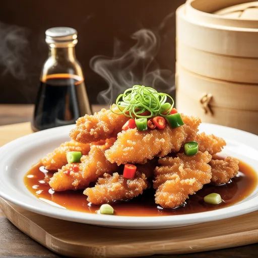 Salmon with Fragrant Fried Negi Sauce