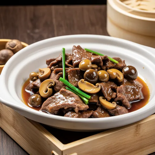 Beef and King Oyster Mushroom Stir-fry with Chinese Miso