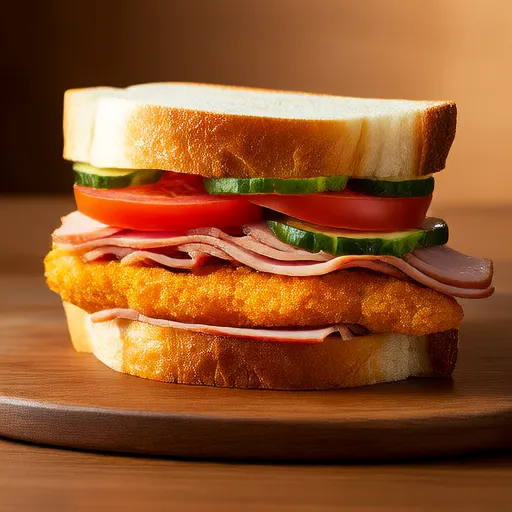 Sandwich au poulet et légumes