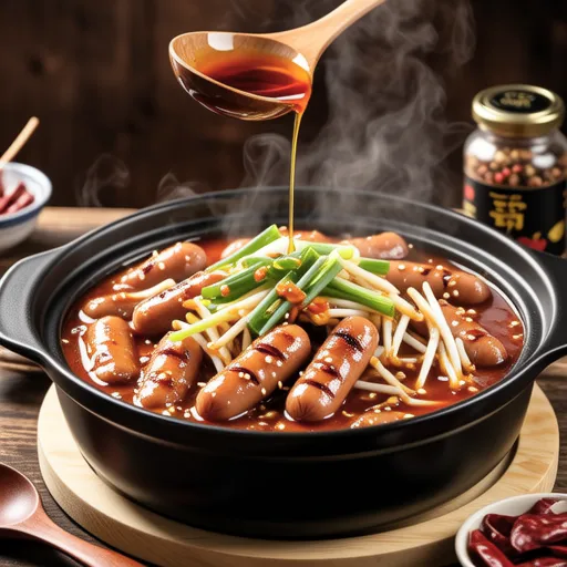 Spicy Sausage and Bean Sprout Stew