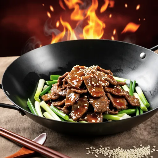 Beef and Green Onion Stir-fry