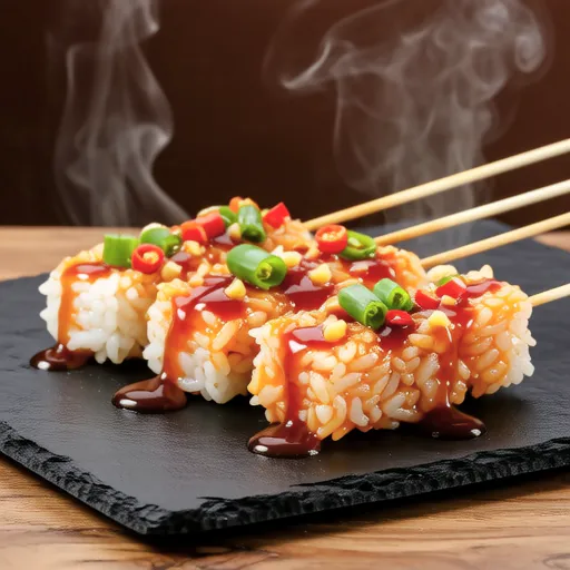 Cheese Rice Cake Skewers