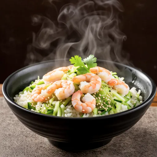 Shrimp and Cabbage Salt Sesame Fried Rice