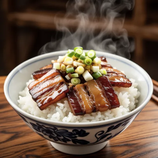 Natto Garlic Pork Rice Bowl